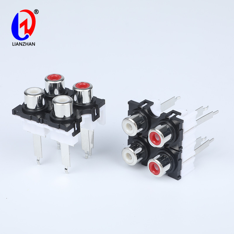 Audio Jack PCB Panel Mount RCA Female Jack Socket Audio Video AV Connector