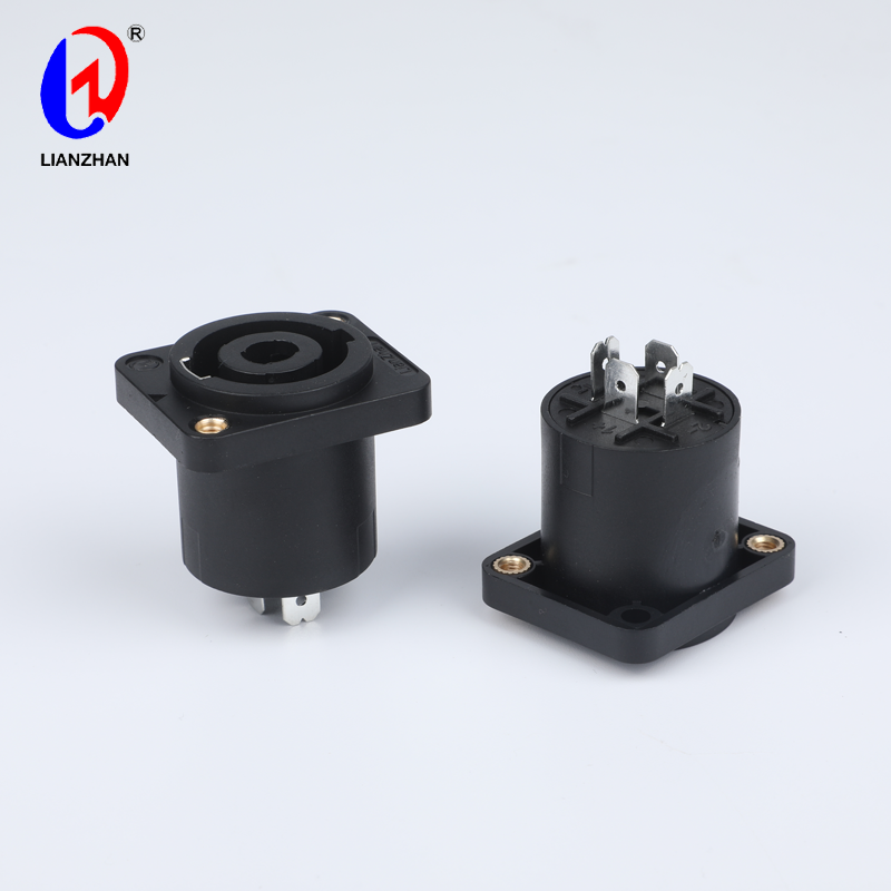 Audio Speaker Twist Lock SpeakOn Connector 4 Pin Neutrik SpeakOn Compatible Female Chassis Connector