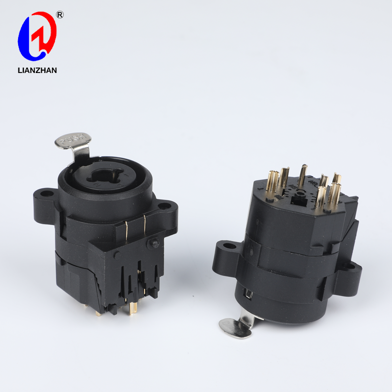 XLR Combo Connector 3 Pole Female Chassis Mount Socket With 1/4″ Stereo Jack