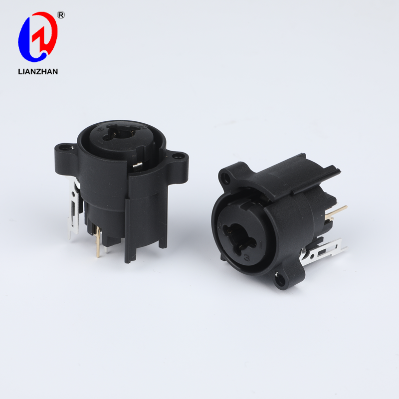 3 Poles Neutrik Chassis Mount XLR 1/4 Inch Stereo Jack Female Connector Replacement