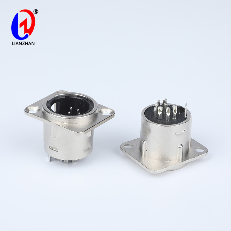 Neutrik XLR Chassis Socket 7 Pin XLR Male Metal Panel Mount Connector