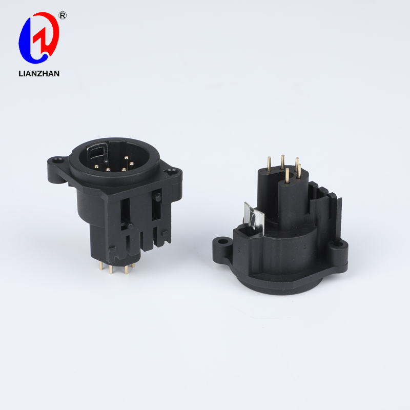 Neutrik 5 Pole Male Receptacle Panel Mount Audio Speaker Connector