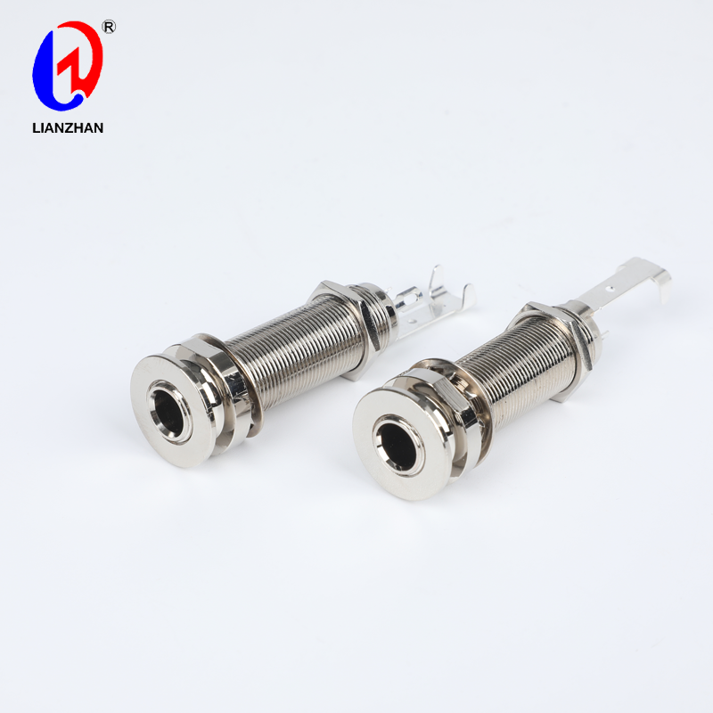 Audio Headphone 6.35mm 1/4” Metal Jack 3 Pin Female Stereo Adapter