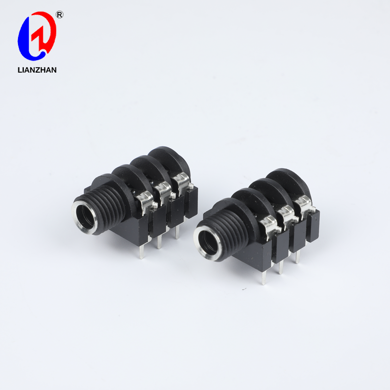 Audio Jack 1/4″ 6.35mm Headphone Stereo Jack 6 Pin PCB Panel Mount Socket Connector