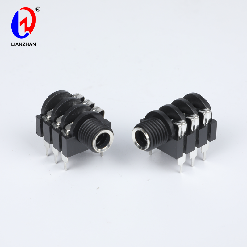 Panel Mount 6 Pin 1/4″ 6.35mm Audio Female Jack Mono Headphone Jack Connector